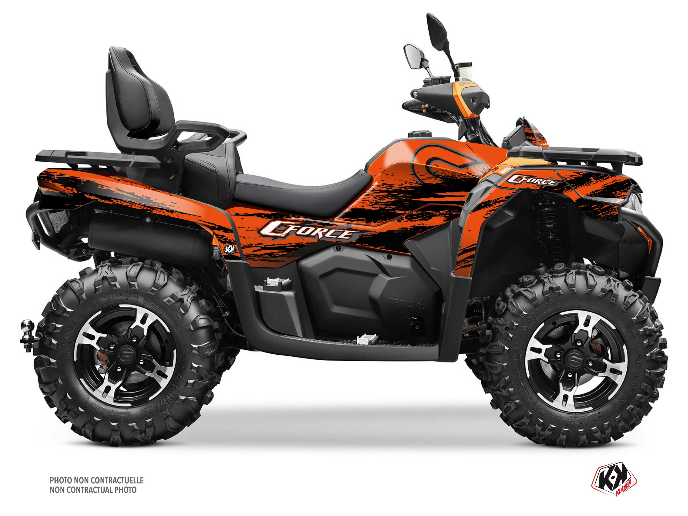 Kit Decor Quad Splatter CF MOTO CFORCE 600 TOURING Arancione (2020-2023)