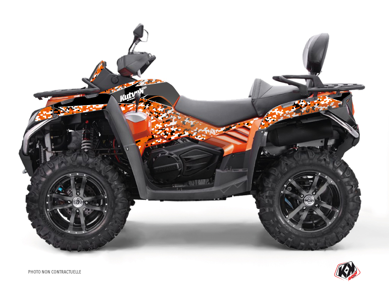 Kit Decor Quad Predator CF MOTO CFORCE 800 S Nero Arancio (2014-2017)