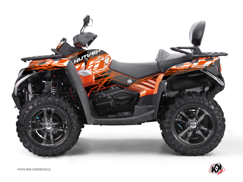 Kit Decor Quad Eraser CF MOTO CFORCE 800 S Arancione Nero (2014-2017)