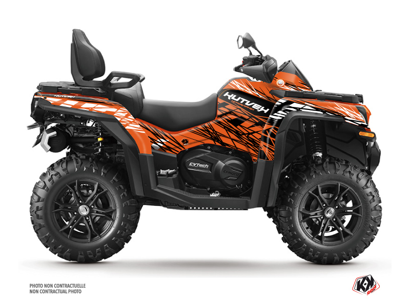 Kit Decor Quad Eraser CF MOTO CFORCE 850 XC Arancione Nero (2018-2023)