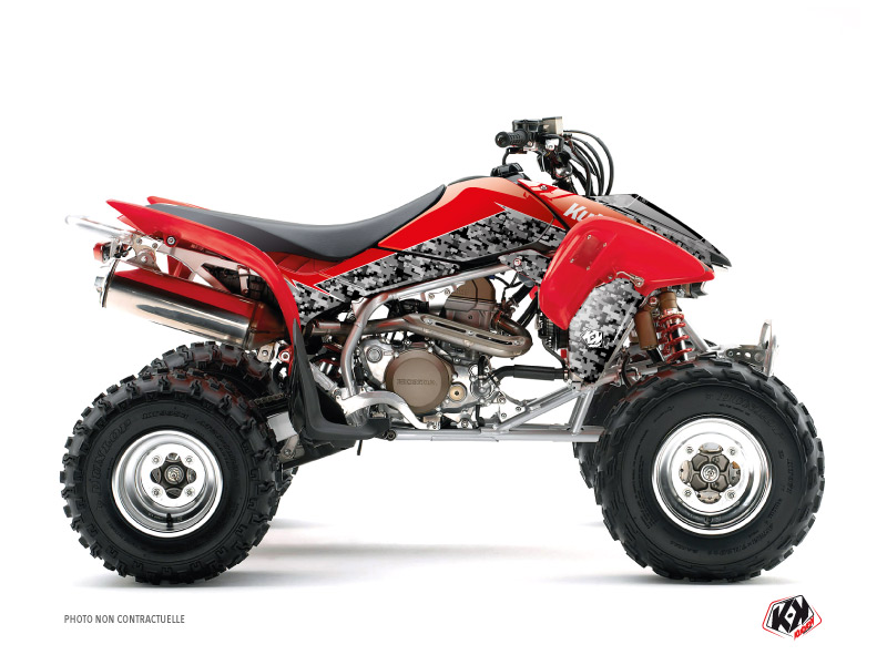 Kit Decor Quad Predator Honda 250 TRX R Nero Rosso (2007-2012)