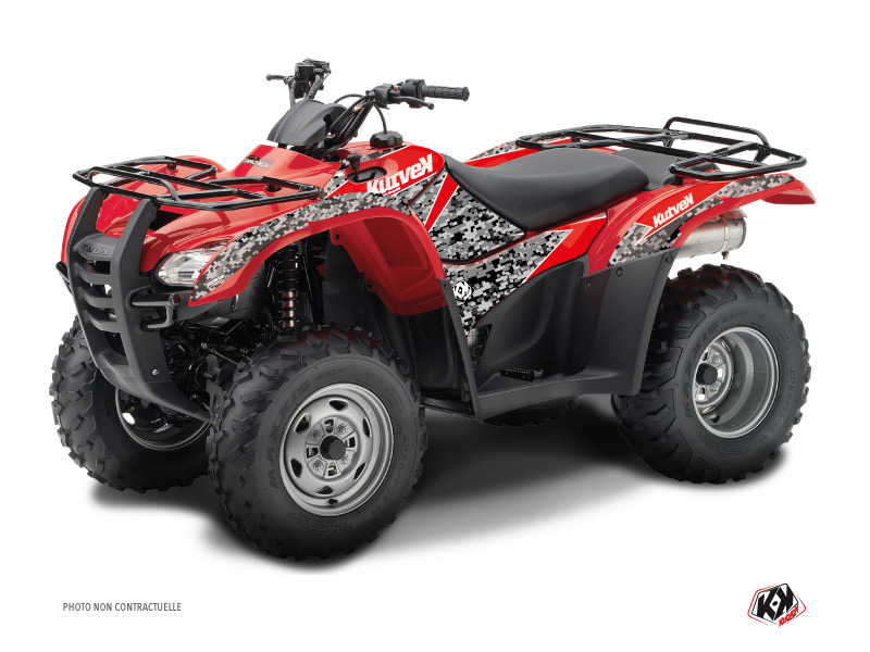 Kit Decorazione Quad Predator Honda Rancher 420 Nero Rosso (2016-2023)