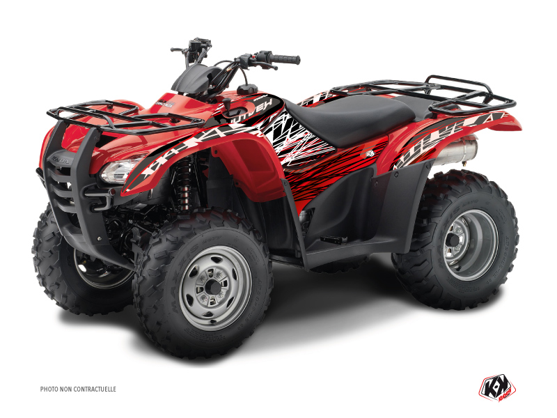 Kit Decorazione Quad Eraser Honda Rancher 420 Rosso Bianco (2016-2023)
