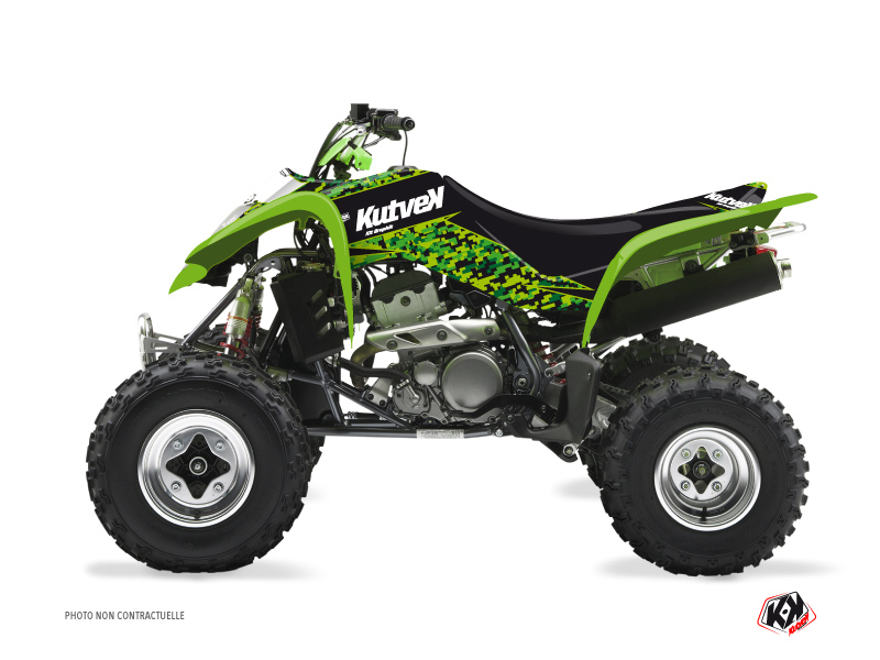Kit Decorazione Quad Predator Kawasaki 400 KFX Nero Verde (2004-2006)