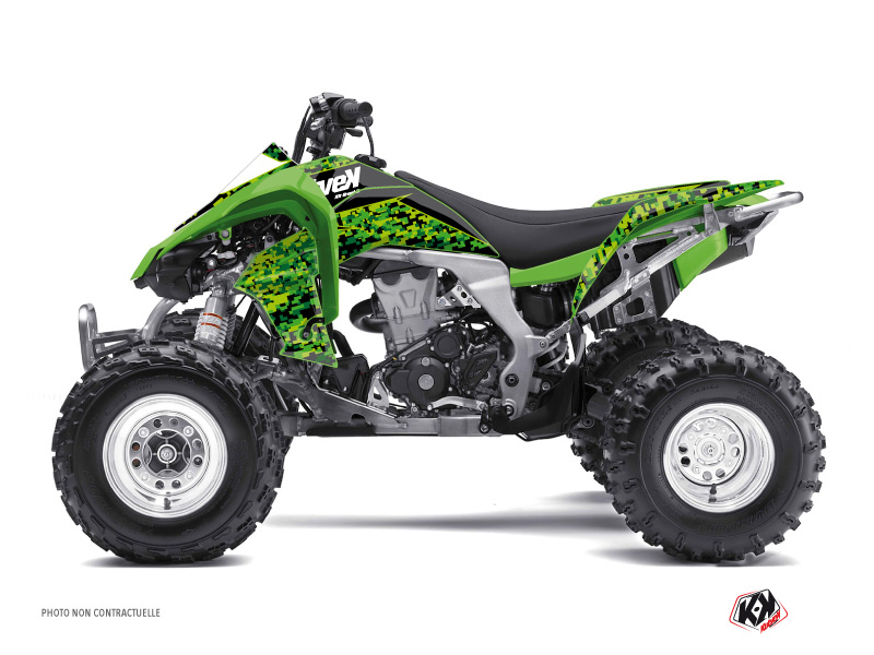 Kit Decor Quad Predator Kawasaki 450 KFX Nero Verde (2007-2017)