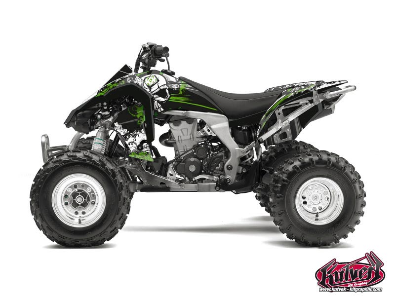 Kit Decorazione Quad Trash Kawasaki 450 KFX Nero Verde (2007-2017)