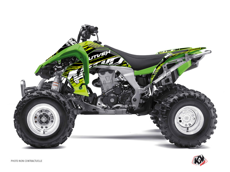 Kit Decorazione Quad Eraser Kawasaki 450 KFX Verde Nero (2007-2017)