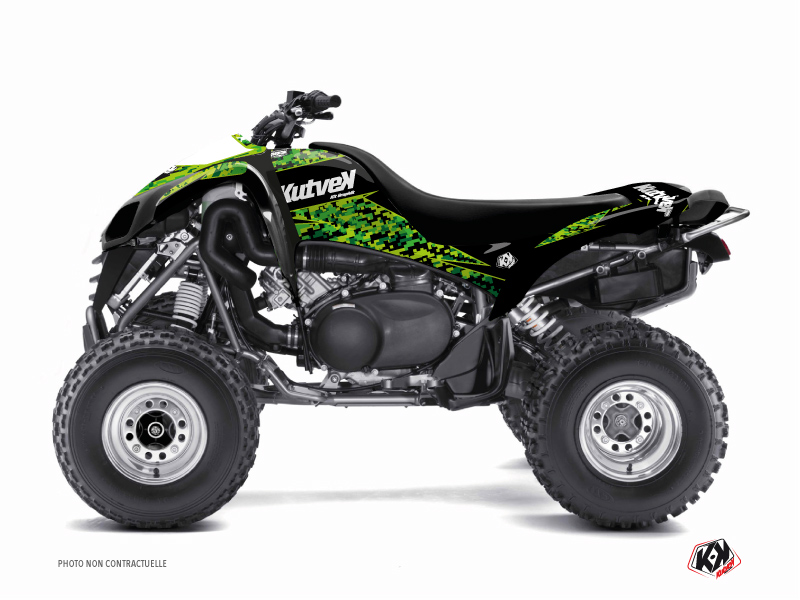Kit Decor Quad Predator Kawasaki 700 KFX Nero Verde (2007-2014)