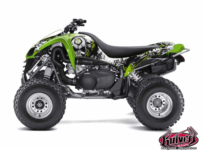 Kit Decorazione Quad Trash Kawasaki 700 KFX Nero Verde (2007-2014)
