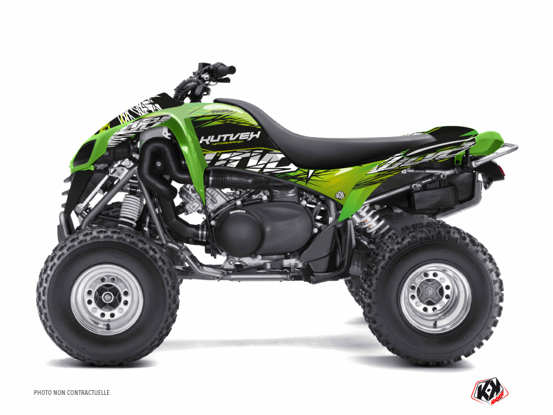Kit Decorazione Quad Eraser Kawasaki 700 KFX Verde Nero (2007-2014)