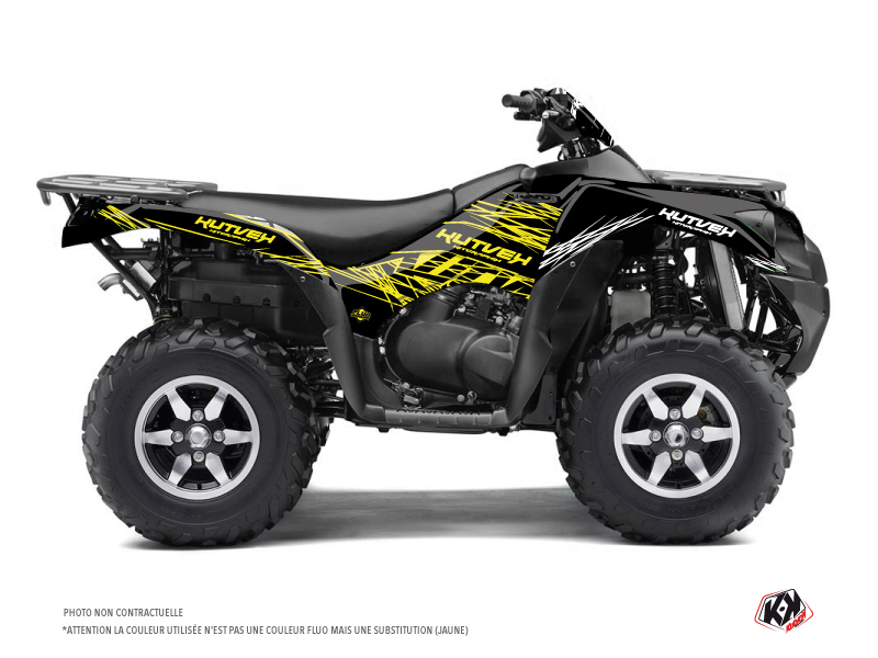 Kit Decorazione Quad Eraser Fluo Kawasaki 650 KVF Giallo (2007-2011)