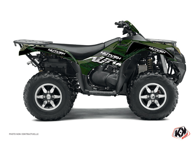 Kit Decorazione Quad Eraser Kawasaki 650 KVF Nero Verde (2007-2011)