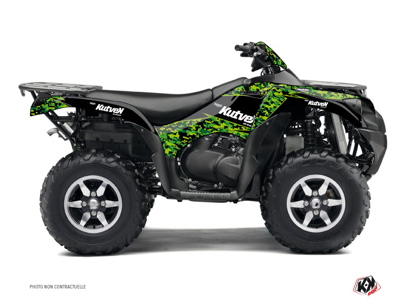 Kit Decorazione Quad Predator Kawasaki 750 KVF Nero Verde (2012-2023)