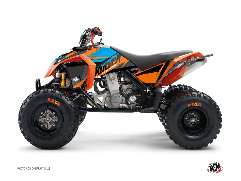 Kit Decor Quad Stage KTM 450-525 SX Arancione Blu (2009-2013)