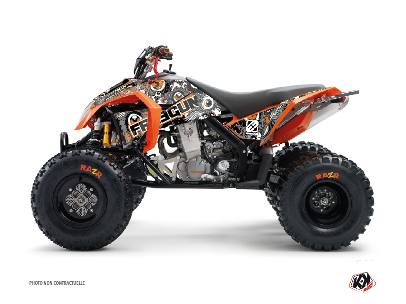 Kit Decor Quad Freegun Eyed KTM 450-525 SX Grigio Arancio (2009-2013)