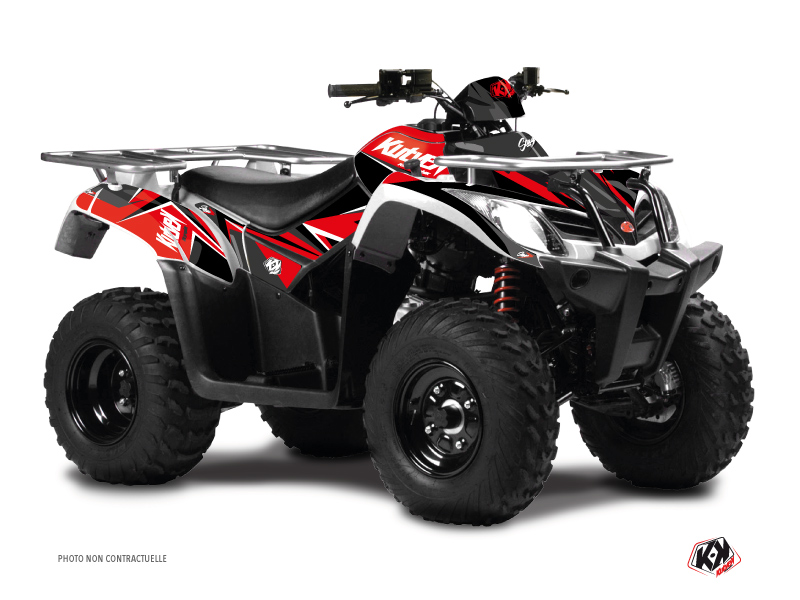 Kit Decor Quad Stage Kymco 300 MXU Rosso Nero (2019-2023)