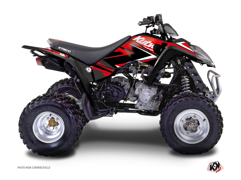 Kit Decor Quad Stage Kymco 90 MAXXER Rosso Nero (2014-2017)