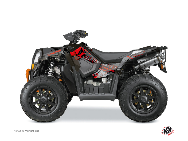 Kit Decor Quad Evil Polaris Scrambler 850-1000 XP Grigio Rosso (2015-2019)