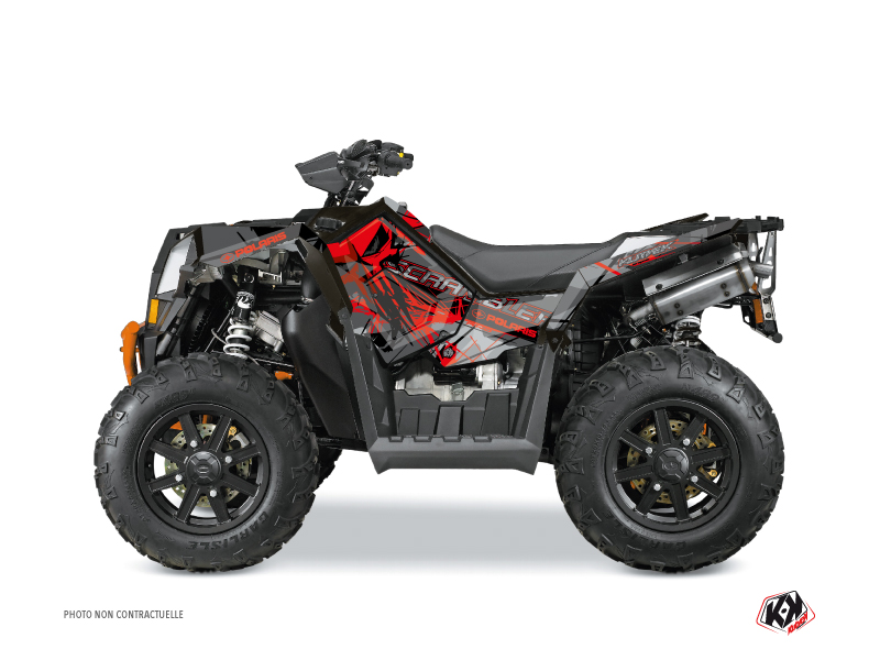 Kit Decorazione Quad Evil Polaris Scrambler 850-1000 XP Grigio Rosso FULL (2015-2019)