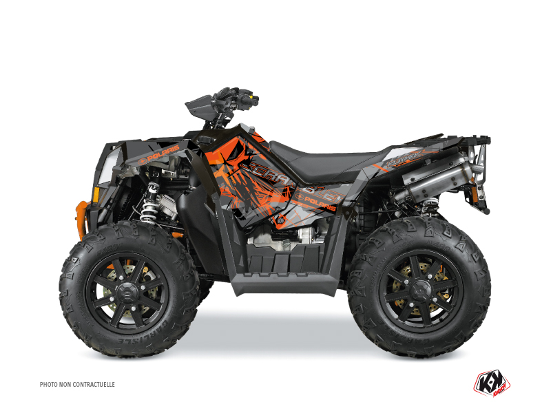 Kit Decorazione Quad Evil Polaris Scrambler 850-1000 XP Grigio Arancione FULL (2015-2019)