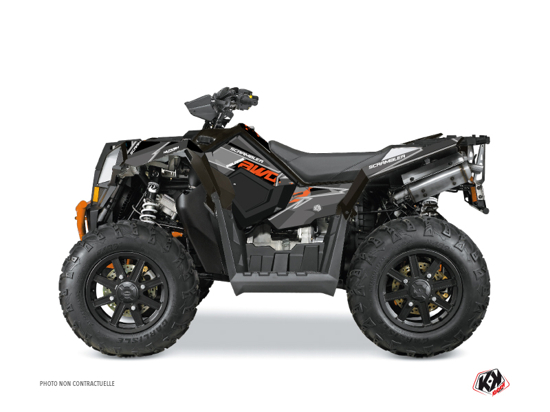 Kit Decorazione Quad Visor Polaris Scrambler 850-1000 XP Nero Arancione (2015-2019)