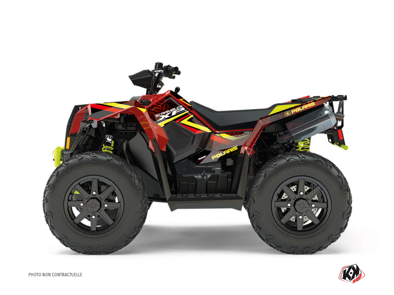 Kit Decor Quad Rock Polaris Scrambler 850-1000 XP Rosso Giallo (2015-2019)
