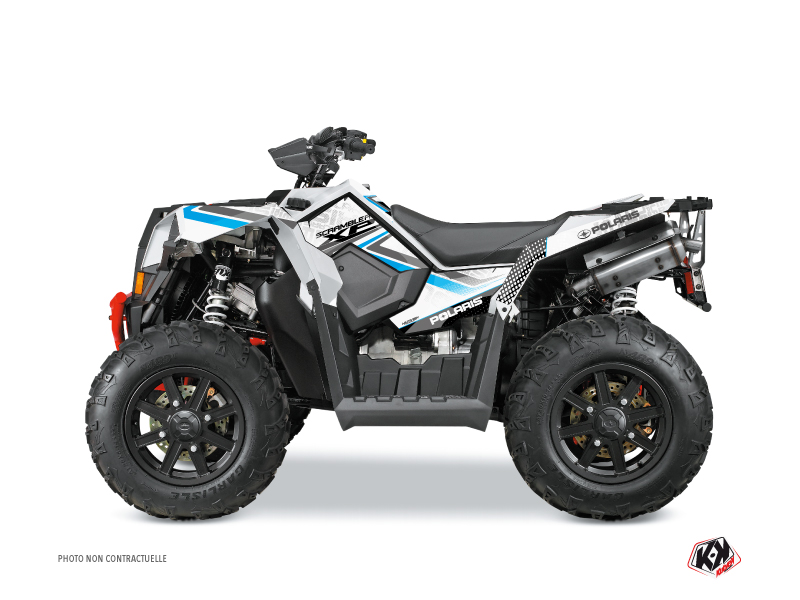 Kit Decorazione Quad Rock Polaris Scrambler 850-1000 XP Bianco Blu (2015-2019)