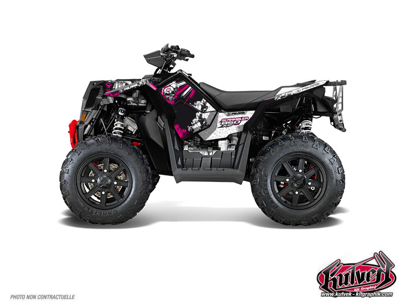 Kit Decor Quad Trash Polaris Scrambler 850-1000 XP Nero Rosa FULL (2015-2019)