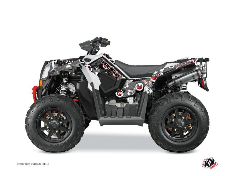 Kit Decor Quad Freegun Eyed Polaris Scrambler 850-1000 XP Grigio Rosso (2015-2019)