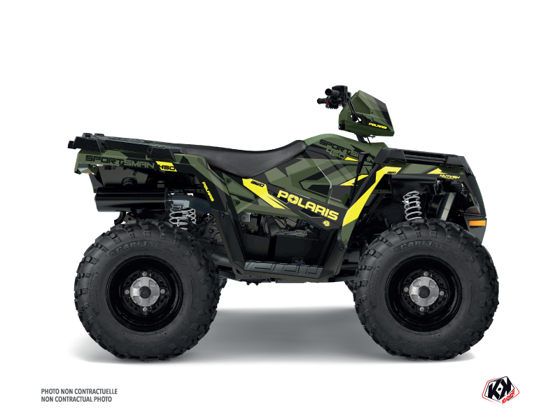 Kit Decorazione Quad Hidden Polaris 450 Sportsman Verde Giallo (2018-2020)