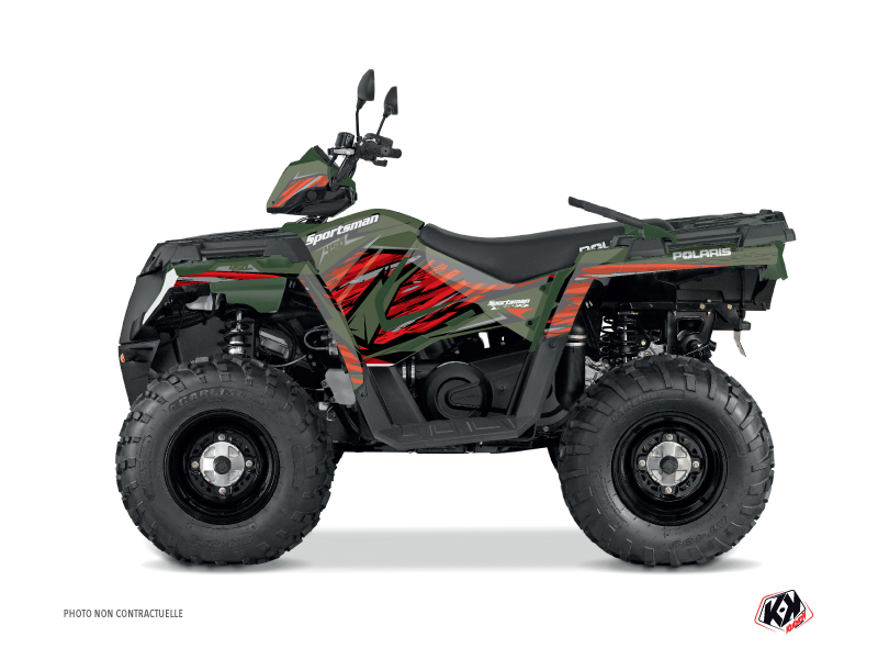 Kit Decor Quad Jungle Polaris 450 Sportsman Verde Rosso (2018-2020)