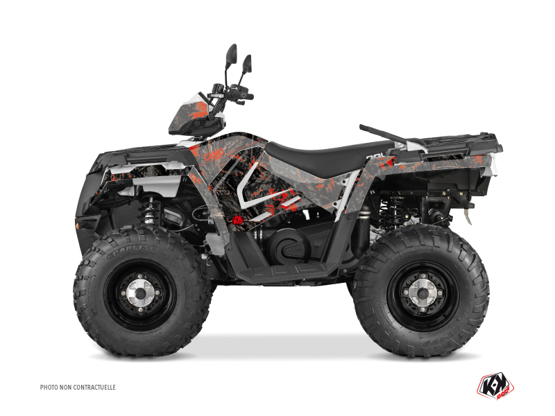 Kit Decor Quad Camo Polaris 450 Sportsman Nero Rosso (2018-2020)