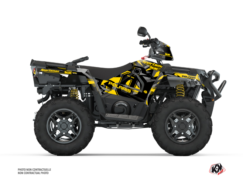 Kit Decorazione Quad Ohlins Polaris 450 Sportsman Grigio Giallo (2018-2020)