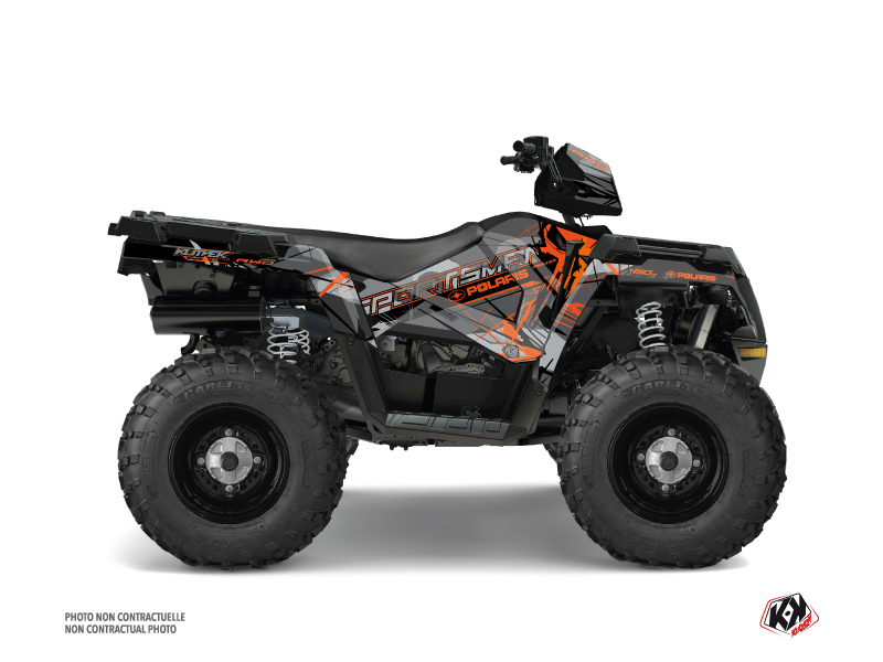 Kit Decorazione Quad Evil Polaris 450 Sportsman Grigio Arancione (2021-2023)