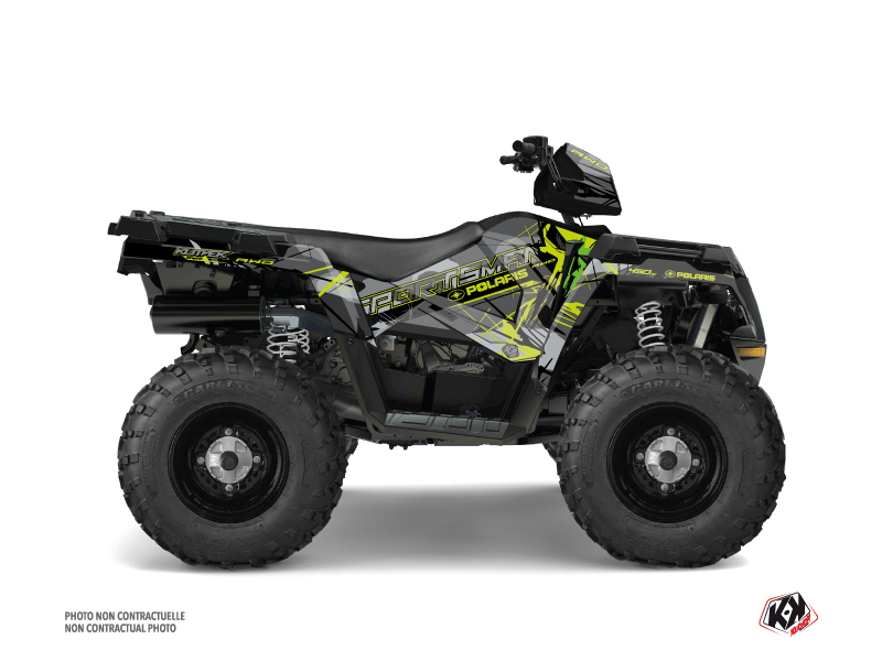 Kit Decorazione Quad Evil Polaris 450 Sportsman Grigio Verde (2021-2023)
