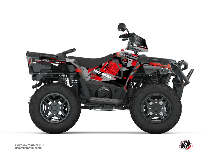 Kit Decor Quad Elka Polaris 450 Sportsman Grigio Rosso (2021-2023)