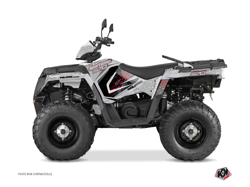 Kit Decor Quad Rock Polaris 570 Sportsman Touring Grigio Rosso (2014-2017)