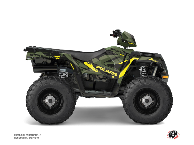 Kit Decor Quad Hidden Polaris 570 Sportsman Touring Verde Giallo (2018-2023)