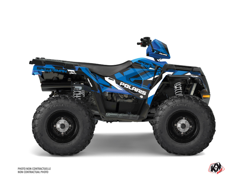 Kit Decor Quad Hidden Polaris 570 Sportsman Touring Blu Bianco (2018-2023)