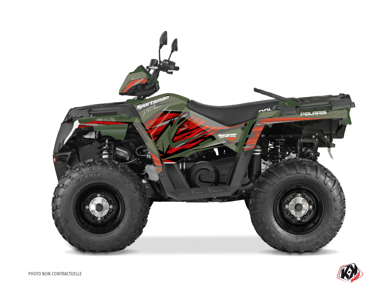 Kit Decorazione Quad Jungle Polaris 570 Sportsman Touring Verde Rosso (2018-2023)