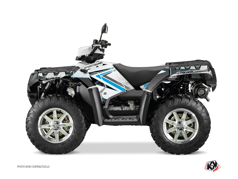 Kit Decor Quad Rock Polaris 550 Sportsman Forest Bianco Blu (2010-2012)