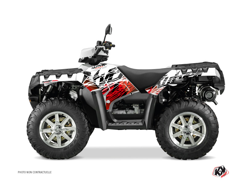 Kit Decor Quad Eraser Polaris 1000 Sportsman Forest Rosso Bianco (2010-2012)