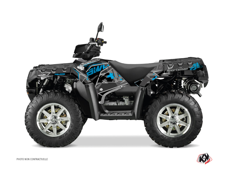 Kit Decor Quad Visor Polaris 1000 Sportsman Touring Nero Blu (2010-2012)