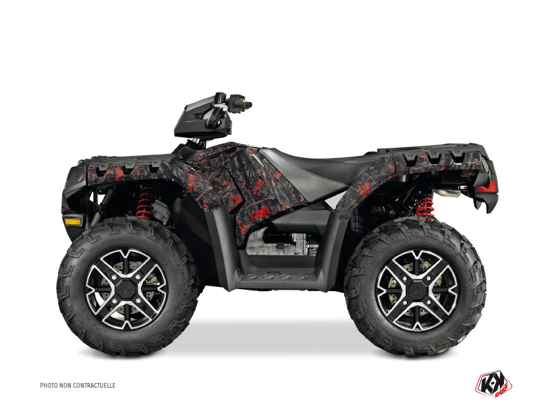 Kit Decor Quad Camo Polaris 1000 Sportsman Touring Nero Rosso (2010-2012)