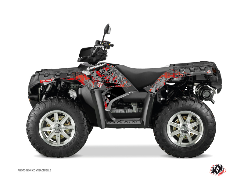 Kit Decor Quad Vintage Polaris 1000 Sportsman Touring Nero Rosso (2013-2023)