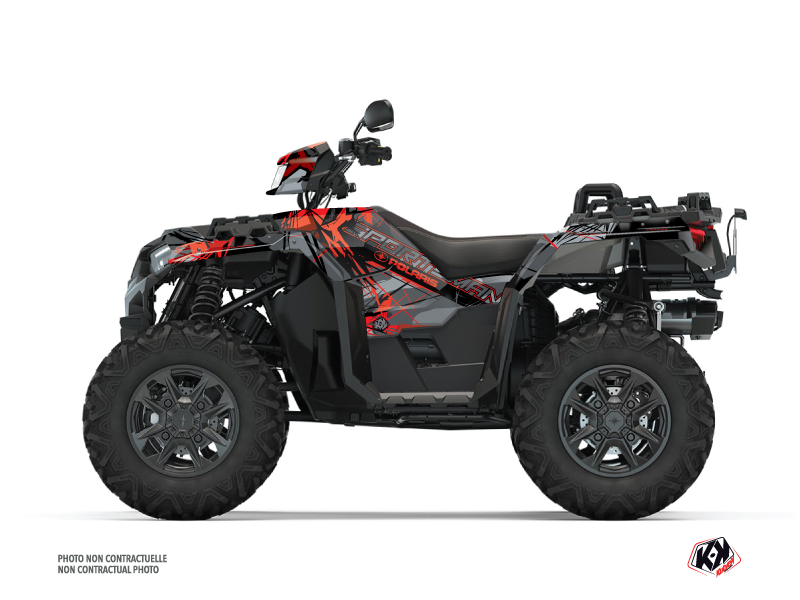 Kit Decor Quad Evil Polaris 1000 Sportsman XP S Forest Grigio Rosso (2020-2023)