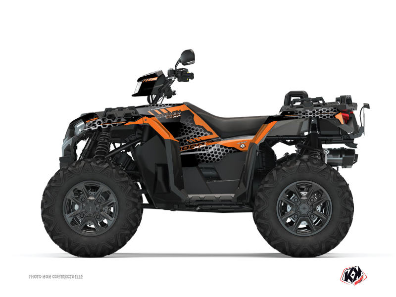 Kit Decor Quad Splinter Polaris 1000 Sportsman XP S Forest Nero Arancione (2020-2023)