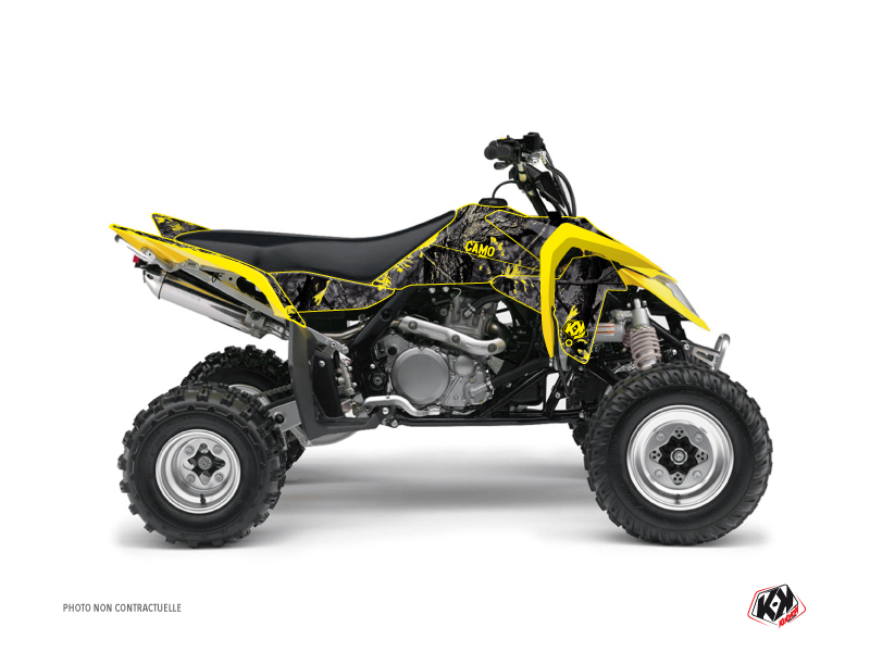 Kit Decor Quad Camo Suzuki 450 LTR Nero Giallo (2007-2014)