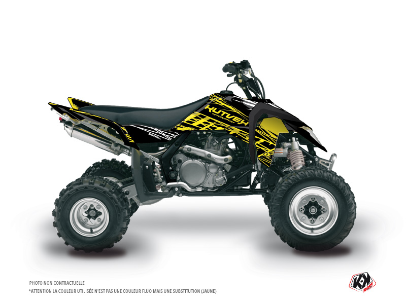 Kit Decorazione Quad Eraser Fluo Suzuki 450 LTR Giallo (2007-2014)