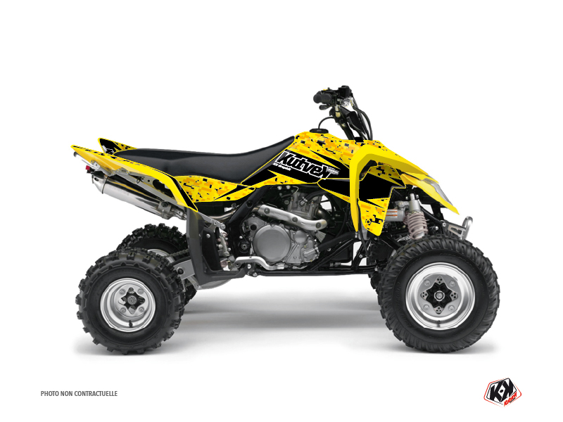 Kit Decorazione Quad Predator Suzuki 450 LTR Nero Giallo (2007-2014)